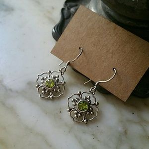 Sterling Silver Flower Earrings